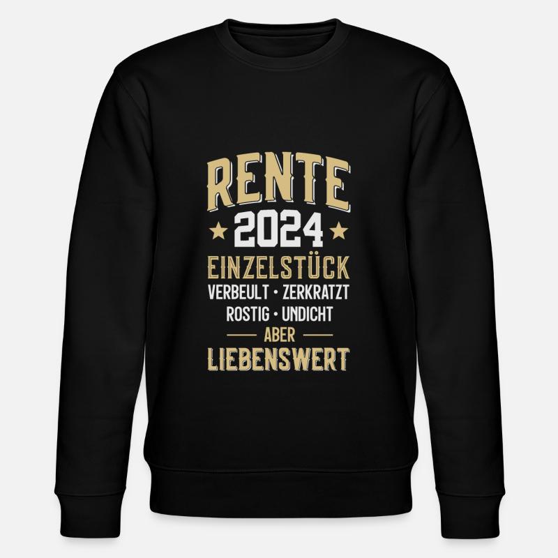 RENTNER RENTE 2024 - Stanley/Stella Unisex Bio-Sweatshirt CHANGER  - Schwarz