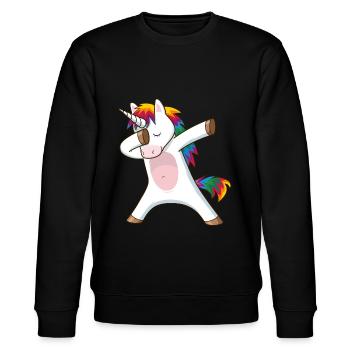 tamponnant licorne - Sweat bio CHANGER Stanley/Stella Unisexe - noir - Devant - Nik (191cm) & Marisol (170cm)