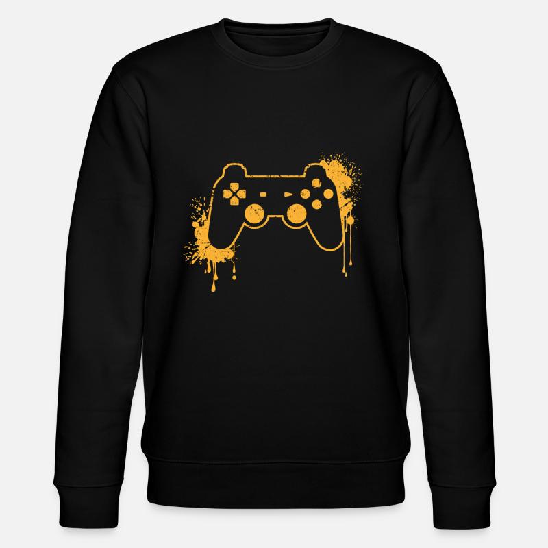 RETRO CONTROLLER en jaune - Sweat bio CHANGER Stanley/Stella Unisexe - noir