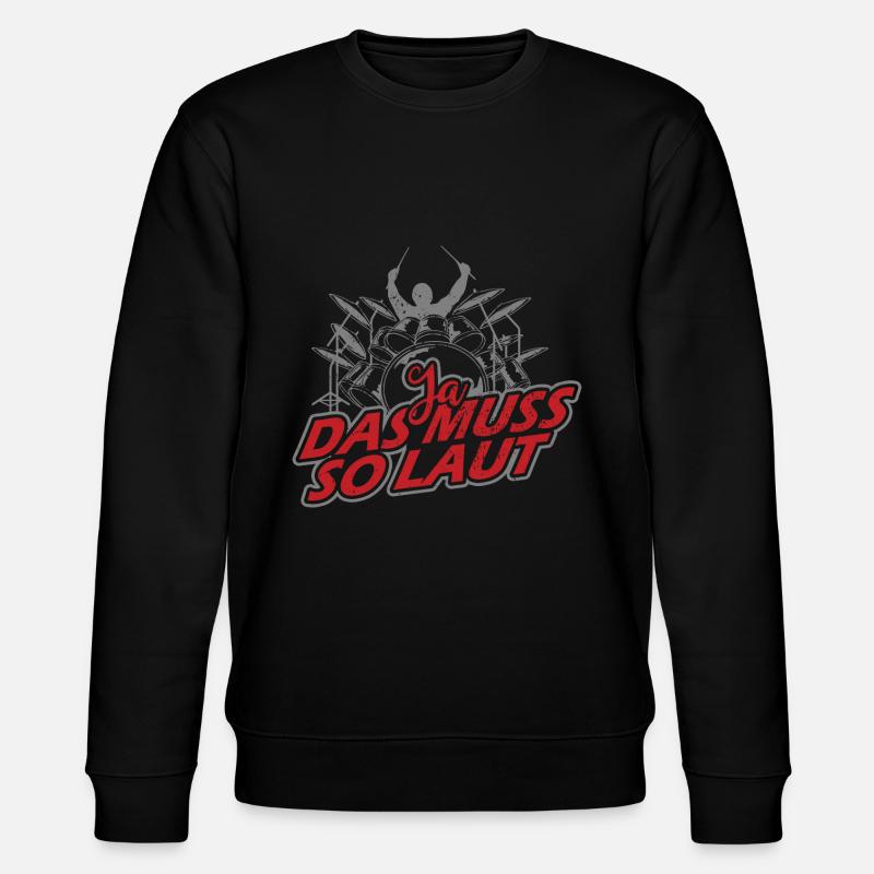 Drummer - Stanley/Stella Unisex Bio-Sweatshirt CHANGER  - Schwarz