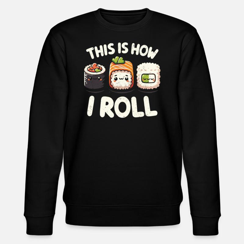 Sushi - Stanley/Stella Unisex Bio-Sweatshirt CHANGER  - Schwarz
