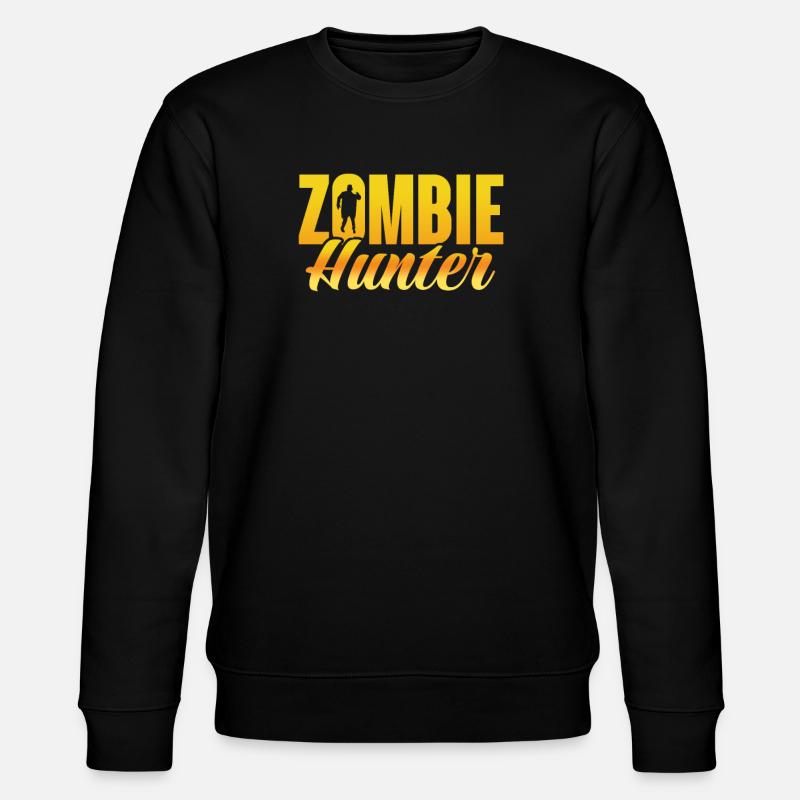 Zombie Zombie-Jäger Zombieapokalypse Geschenk - Stanley/Stella Unisex Bio-Sweatshirt CHANGER  - Schwarz
