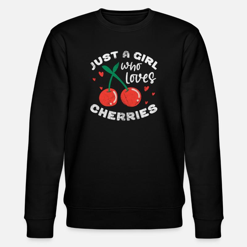 Cherry - Stanley/Stella CHANGER Unisex Organic Sweatshirt - black