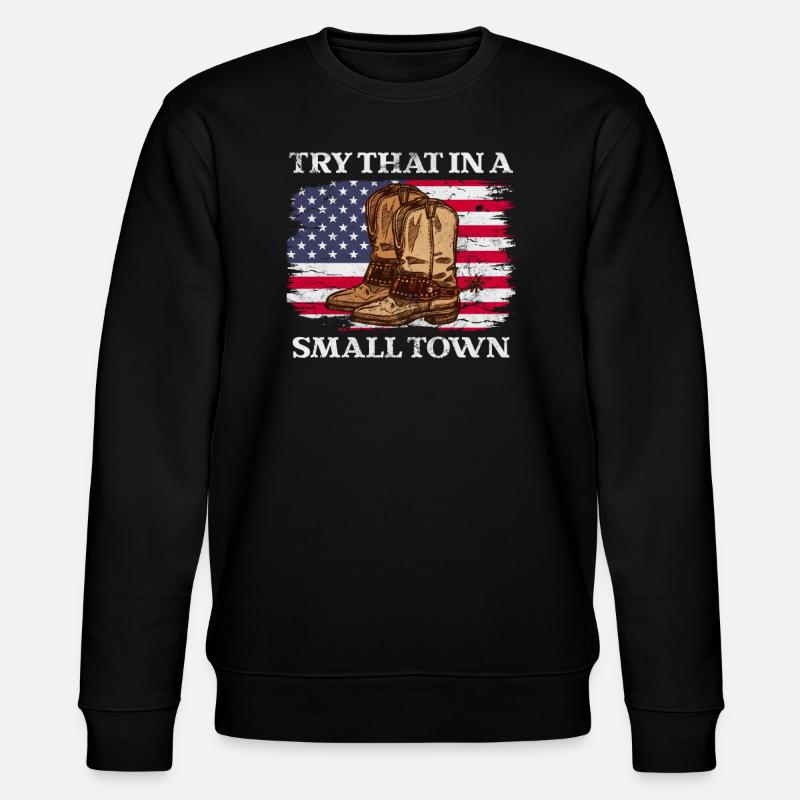 Country - Stanley/Stella Unisex Bio-Sweatshirt CHANGER  - Schwarz