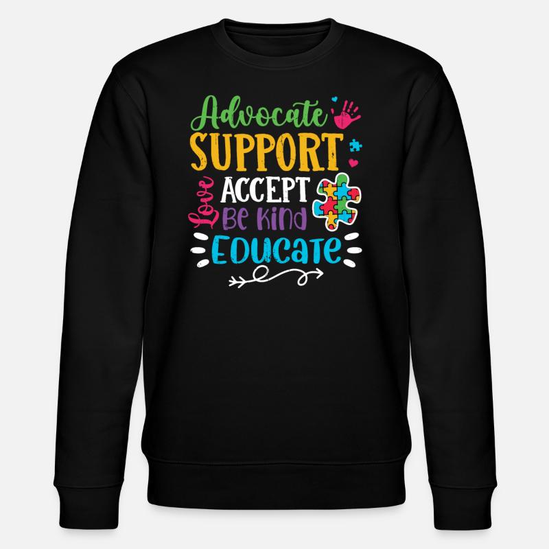 Autisme - Sweat bio CHANGER Stanley/Stella Unisexe - noir