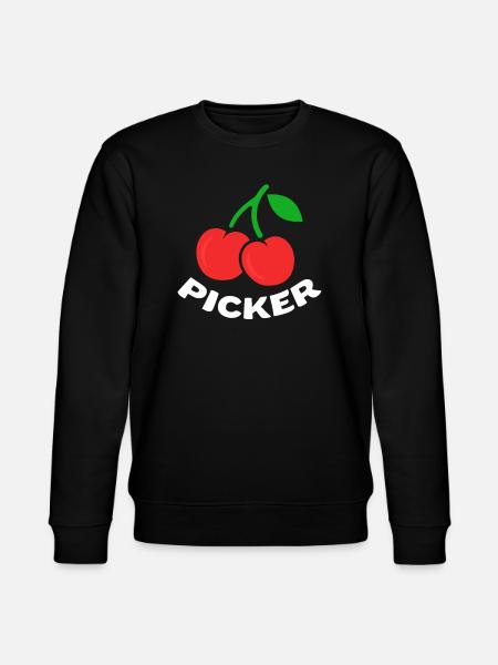 Kirsche Kirschbaum Kirschblüte Frucht Geschenk - Stanley/Stella Unisex Bio-Sweatshirt CHANGER  - Schwarz