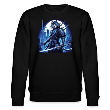Samouraï Ronin épée guerrier de combat cadeau - Sweat bio CHANGER Stanley/Stella Unisexe - noir - Devant - Nik (191cm) & Marisol (170cm)