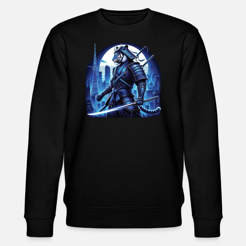 Samurai Ronin Schwertkampf Krieger Geschenk - Stanley/Stella Unisex Bio-Sweatshirt CHANGER  - Schwarz