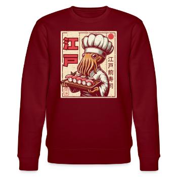 Sushi - Sweat bio CHANGER Stanley/Stella Unisexe - bordeaux - Devant - Nik (191cm) & Marisol (170cm)