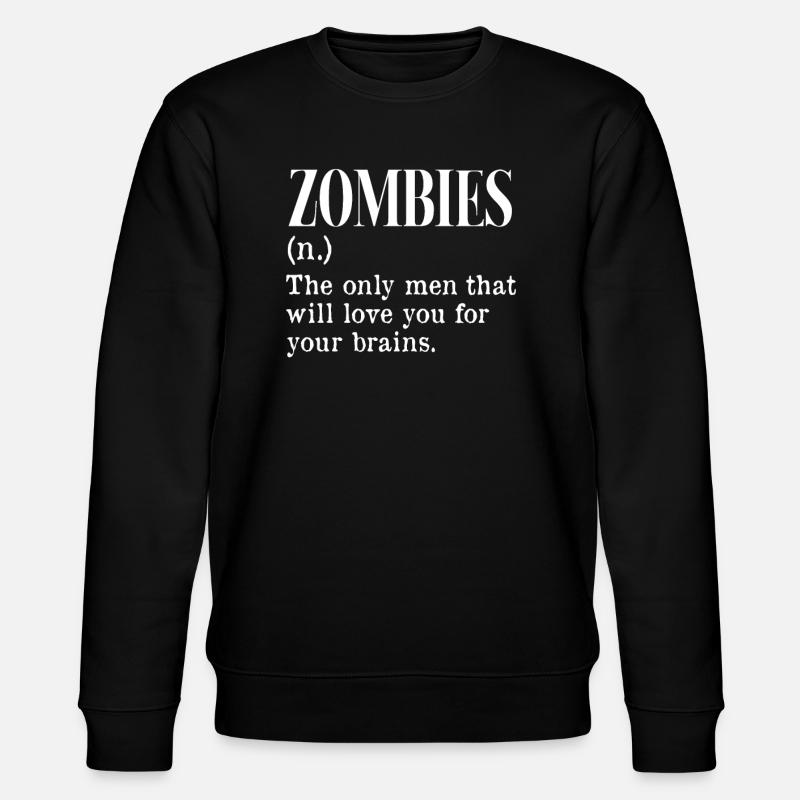 Zombie Zombie-Jäger Zombieapokalypse Geschenk - Stanley/Stella Unisex Bio-Sweatshirt CHANGER  - Schwarz