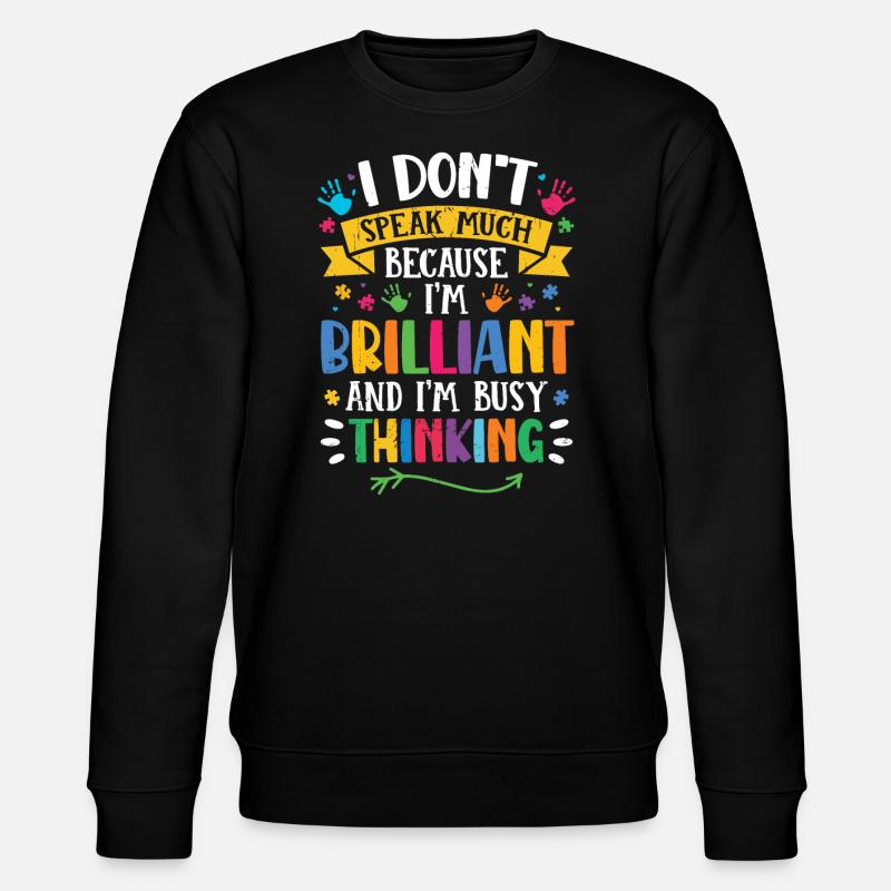 Autisme - Sweat bio CHANGER Stanley/Stella Unisexe - noir