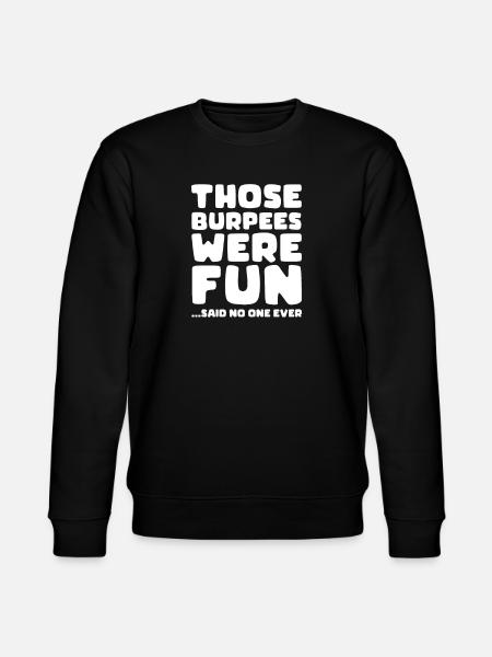 Burpees Fitness Burpee Styrketræningsgave - Stanley/Stella økologisk unisex-sweatshirt CHANGER  - sort