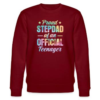 Teenager Teenie Teen Teens Teeny Geschenk - Stanley/Stella Unisex Bio-Sweatshirt CHANGER  - Burgunderrot - Vorne - Nik (191cm) & Marisol (170cm)