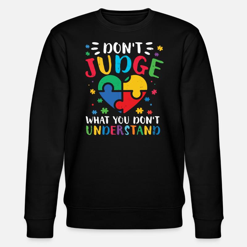 Autism - Stanley/Stella CHANGER Unisex Organic Sweatshirt - black