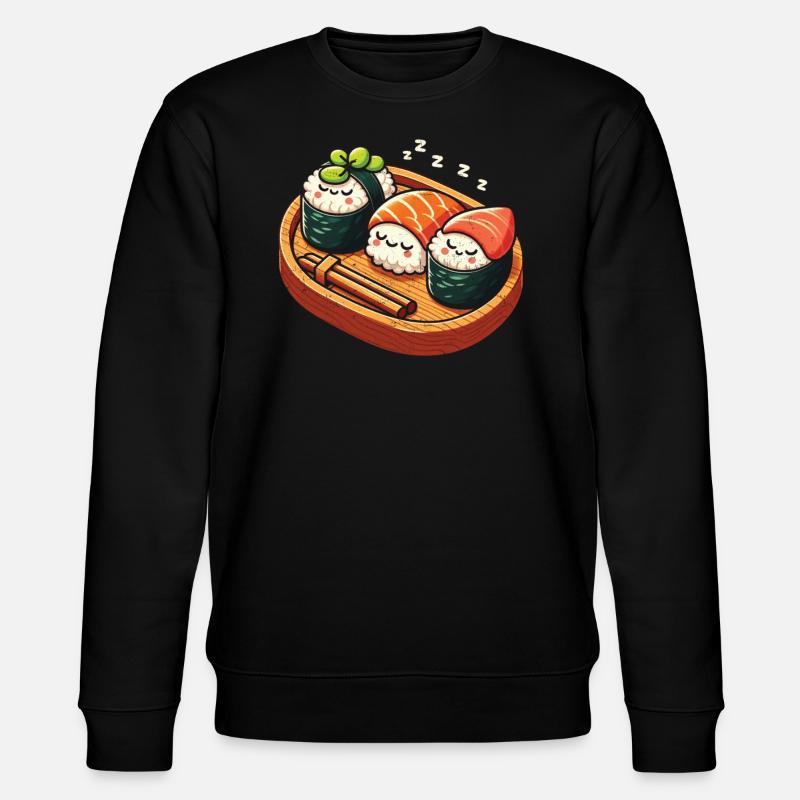 Sushi - Stanley/Stella Unisex Bio-Sweatshirt CHANGER  - Schwarz