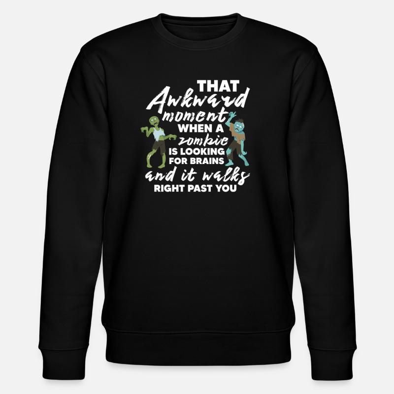 Zombie Zombie-Jäger Zombieapokalypse Geschenk - Stanley/Stella Unisex Bio-Sweatshirt CHANGER  - Schwarz