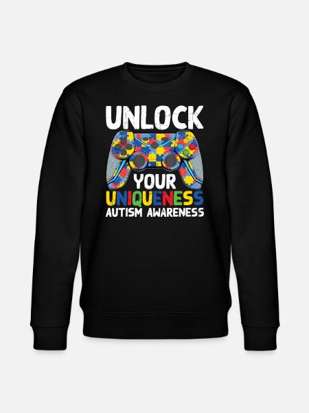 Autism - Stanley/Stella CHANGER Unisex Organic Sweatshirt - black
