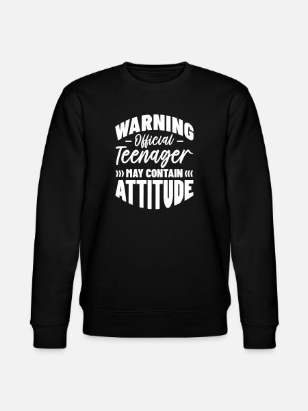 Tiener Tiener Tiener Tieners Teeny Gift - Stanley/Stella Uniseks bio-sweatshirt CHANGER - zwart