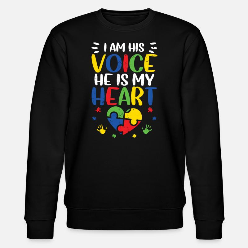 Autism - Stanley/Stella CHANGER Unisex Organic Sweatshirt - black
