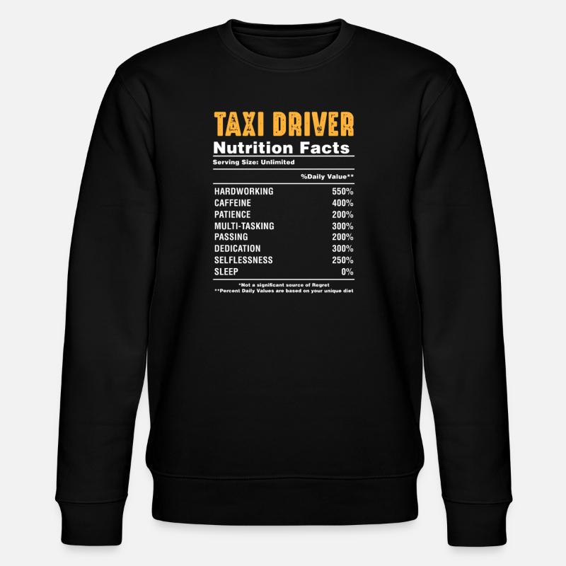 Taxi - Sweat bio CHANGER Stanley/Stella Unisexe - noir