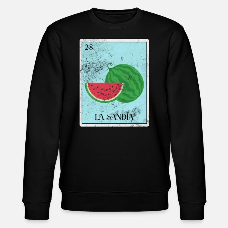 Wassermelone - Stanley/Stella Unisex Bio-Sweatshirt CHANGER  - Schwarz