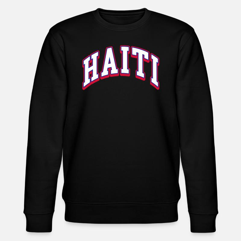 Haiti Haitianer Karibik Urlaub - Stanley/Stella Unisex Bio-Sweatshirt CHANGER  - Schwarz