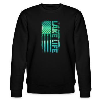 Wakeboard Wakeboarder Wakeboard Cadeau - Sweat bio CHANGER Stanley/Stella Unisexe - noir - Devant - Nik (191cm) & Marisol (170cm)