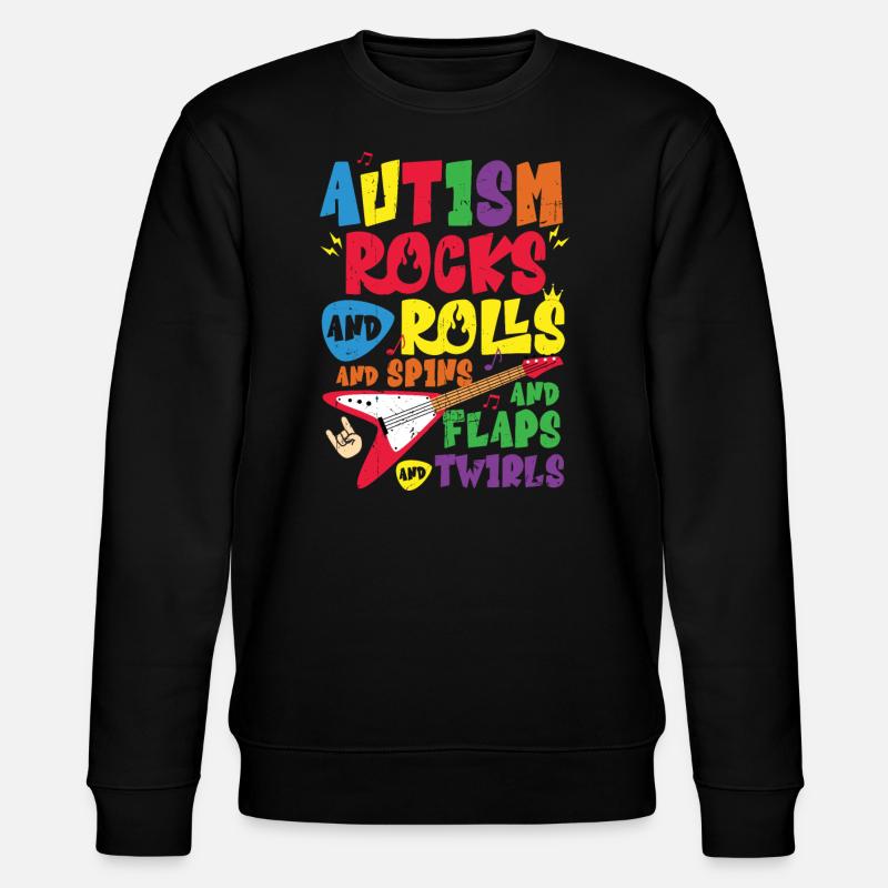 Autism - Stanley/Stella CHANGER Unisex Organic Sweatshirt - black