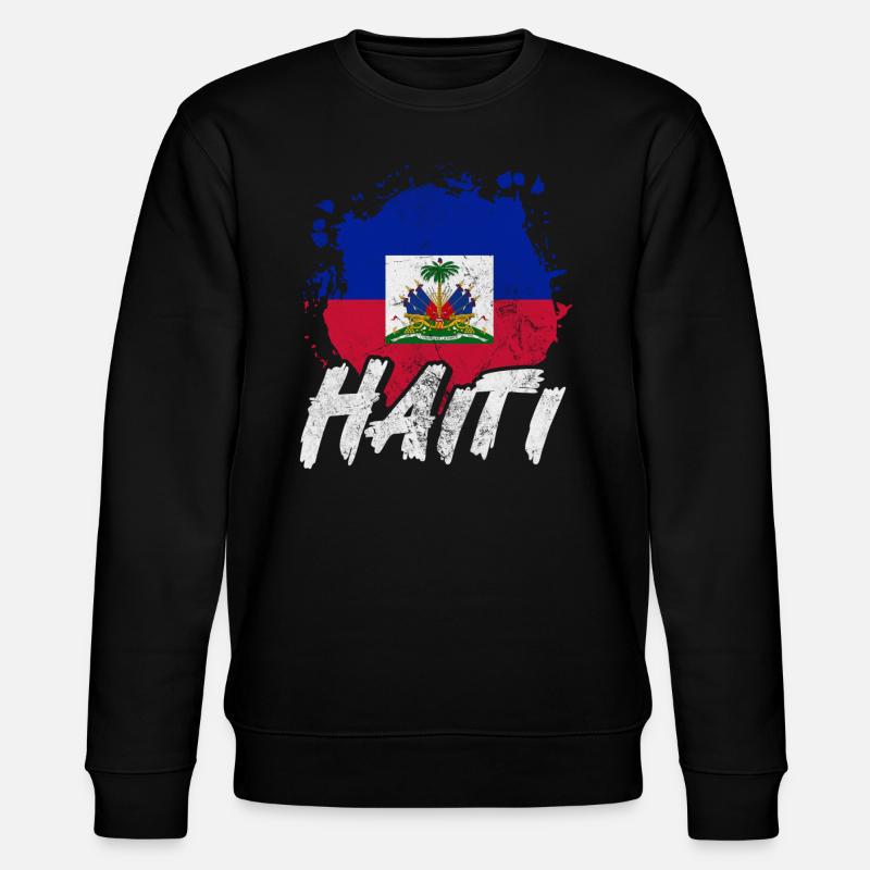 Haiti - Stanley/Stella Unisex Bio-Sweatshirt CHANGER  - Schwarz