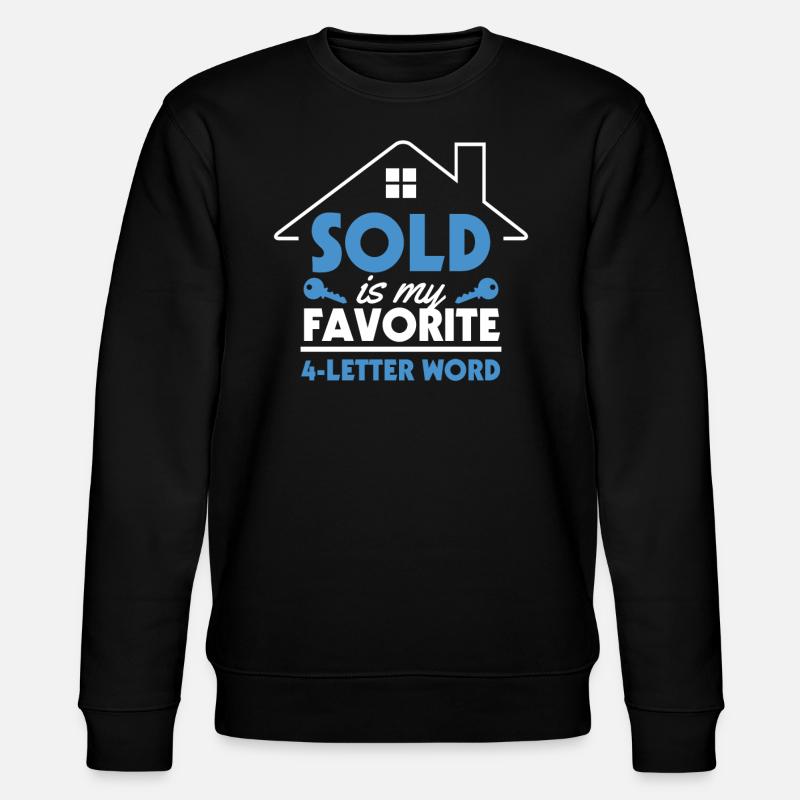 Agent immobilier Agent immobilier Cadeau - Sweat bio CHANGER Stanley/Stella Unisexe - noir