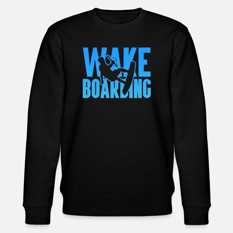 Wakeboard Wakeboarder Wakeboarding Gift - Stanley/Stella CHANGER Unisex Organic Sweatshirt - black