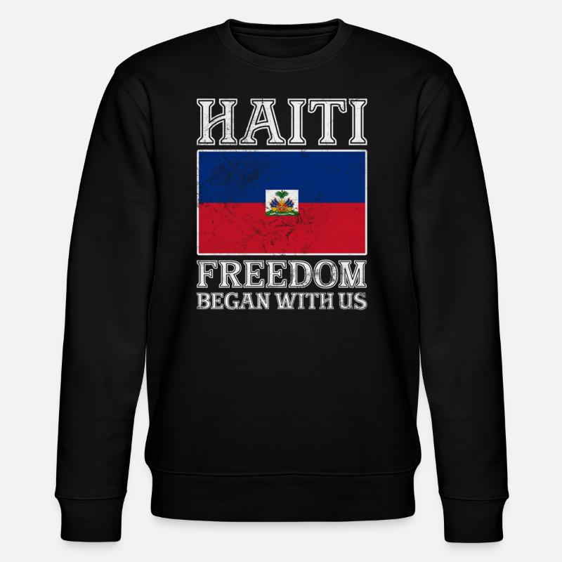 Haiti - Stanley/Stella Unisex Bio-Sweatshirt CHANGER  - Schwarz