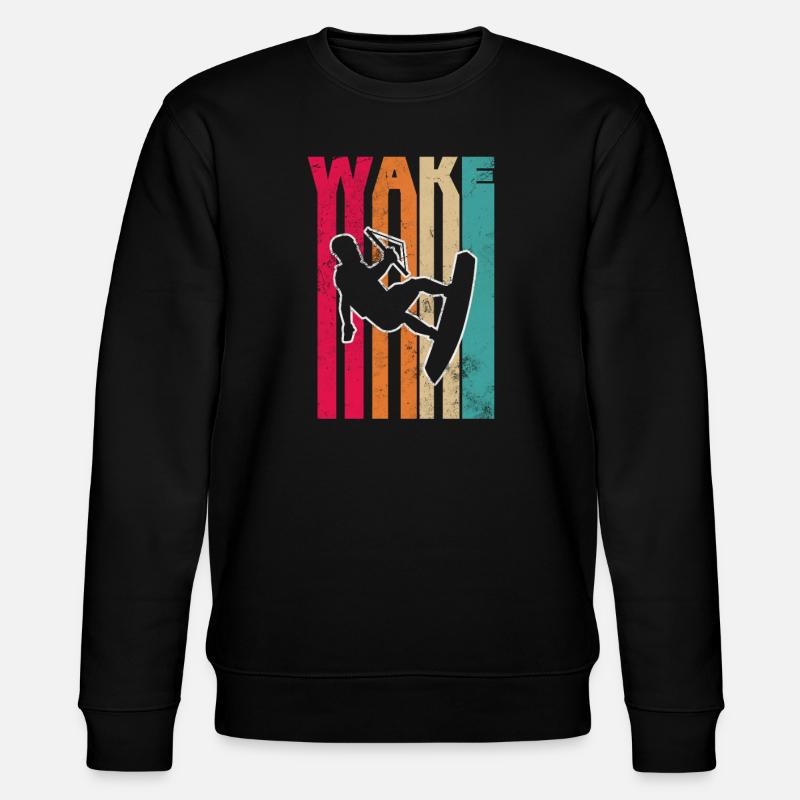 Wakeboard - Sweat bio CHANGER Stanley/Stella Unisexe - noir