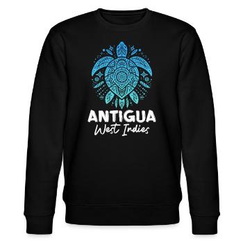 Antigua-Barbuda Île des Caraïbes Cadeau de vacances - Sweat bio CHANGER Stanley/Stella Unisexe - noir - Devant - Nik (191cm) & Marisol (170cm)