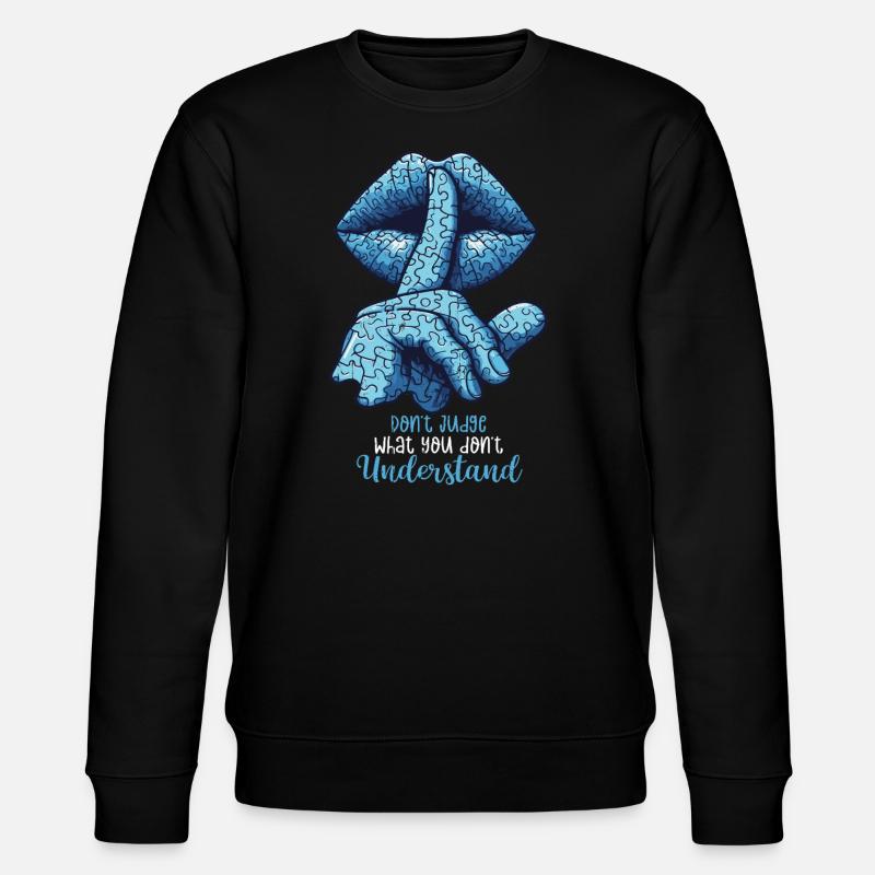 Autism - Stanley/Stella CHANGER Unisex Organic Sweatshirt - black