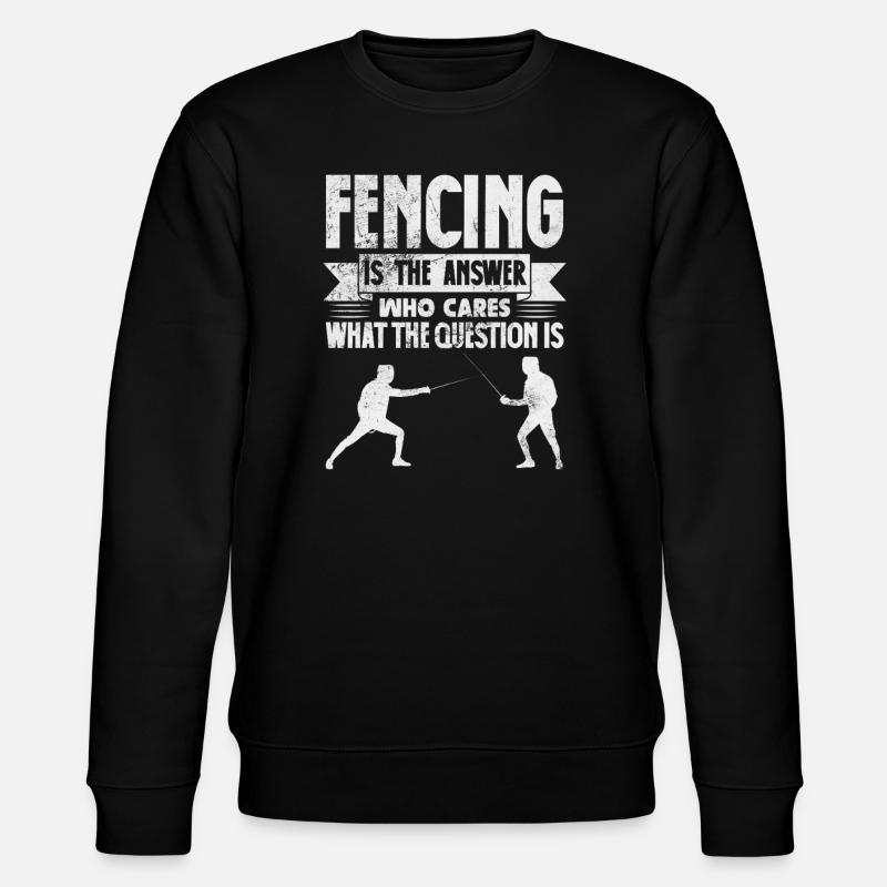 Fencing - Stanley/Stella CHANGER Unisex Organic Sweatshirt - black