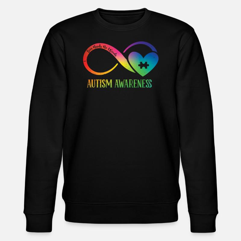 Autism - Stanley/Stella CHANGER Unisex Organic Sweatshirt - black