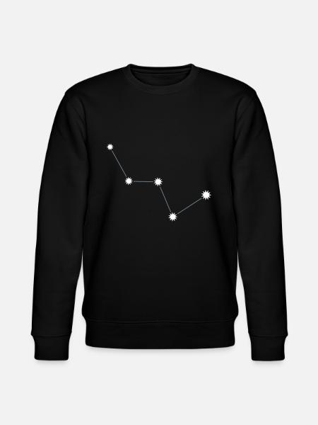 The "Cassiopeia" constellation - Stanley/Stella CHANGER Unisex Organic Sweatshirt - black