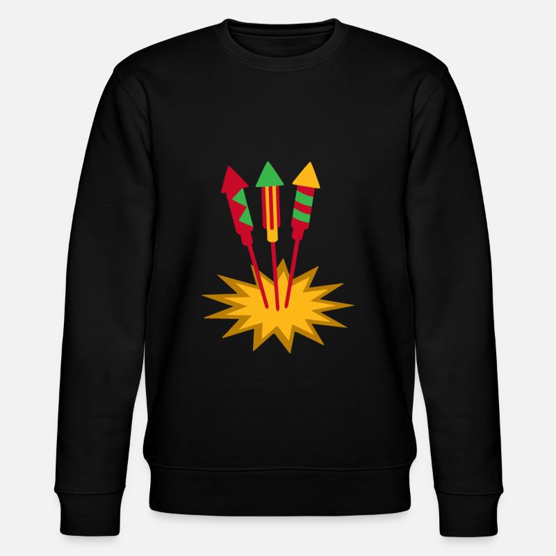 Raketen Feuerwerk Pyro - Stanley/Stella Unisex Bio-Sweatshirt CHANGER - Schwarz