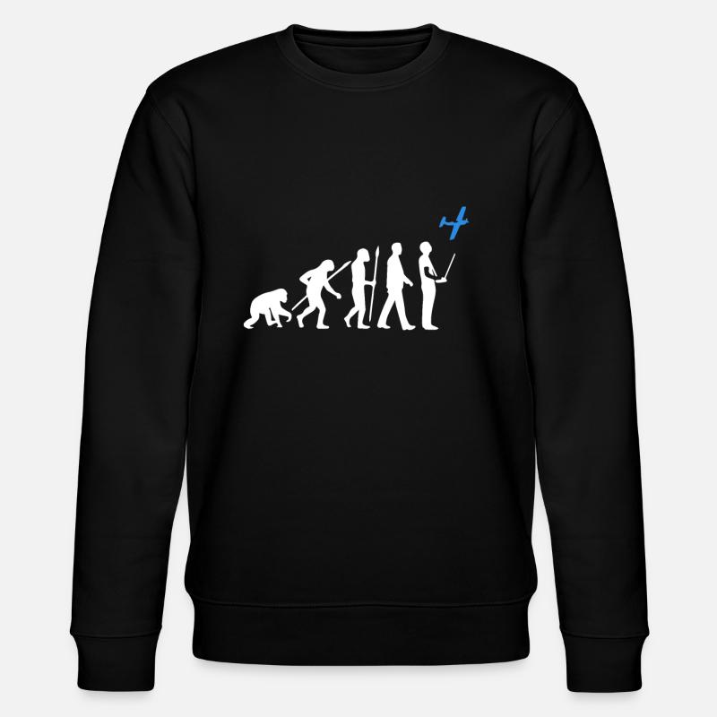 Modellflug Evolution - Stanley/Stella Unisex Bio-Sweatshirt CHANGER  - Schwarz