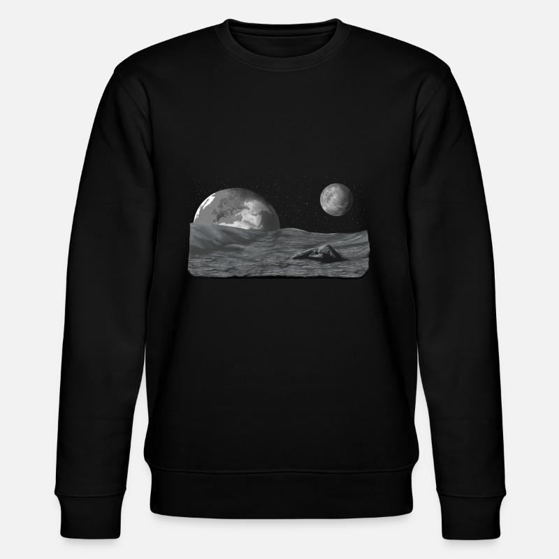 Weltall - Stanley/Stella Unisex Bio-Sweatshirt CHANGER  - Schwarz
