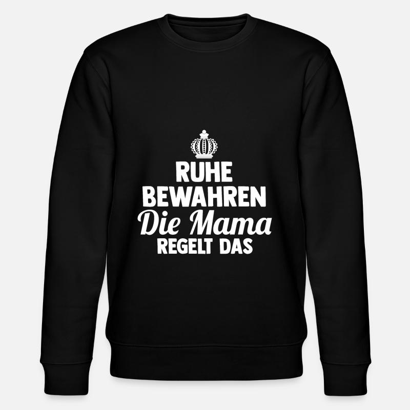 Mutter Mama - Stanley/Stella Unisex Bio-Sweatshirt CHANGER  - Schwarz