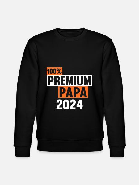 Werdender Papa 2031 - Stanley/Stella Unisex Bio-Sweatshirt CHANGER - Schwarz