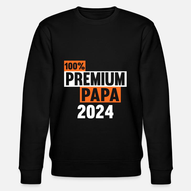 Werdender Papa 2031 - Stanley/Stella Unisex Bio-Sweatshirt CHANGER - Schwarz