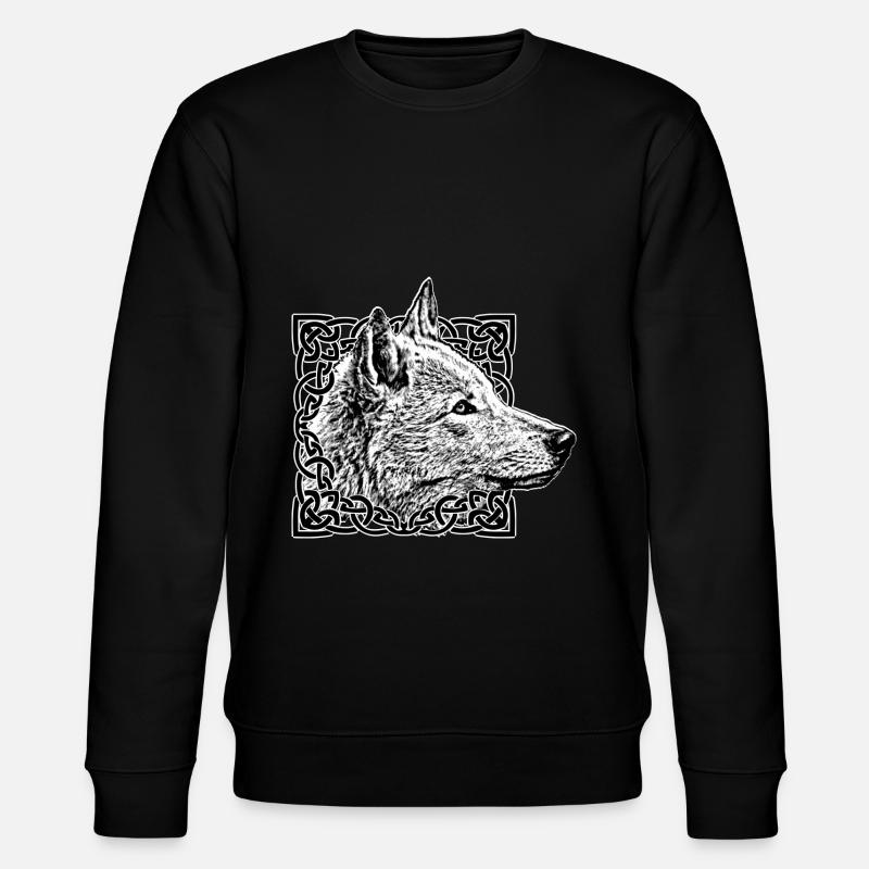 Wolf grau - Stanley/Stella Unisex Bio-Sweatshirt CHANGER  - Schwarz