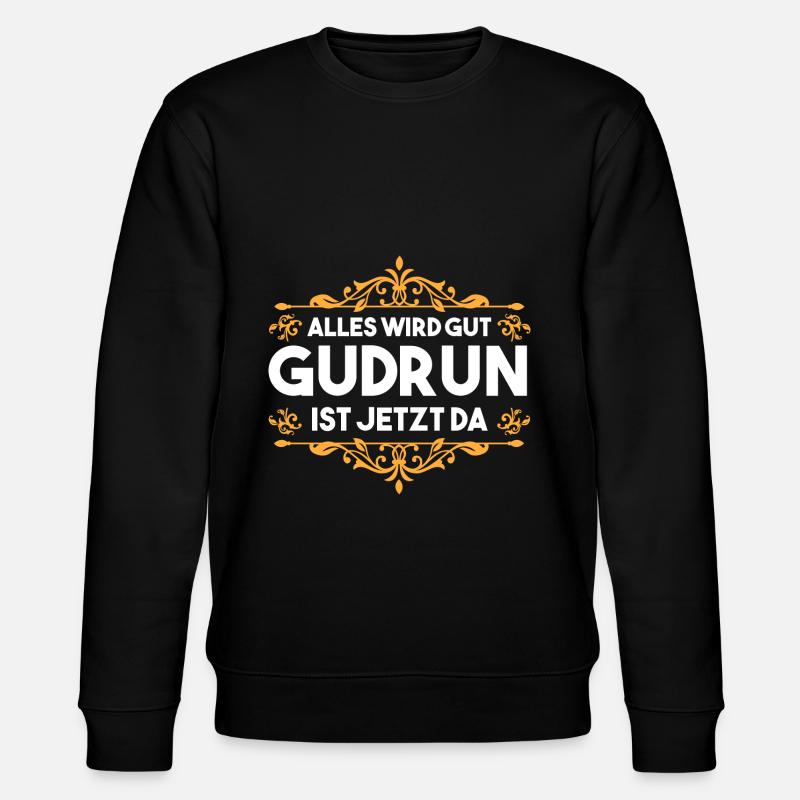 Gudrun - Stanley/Stella Unisex Bio-Sweatshirt CHANGER  - Schwarz