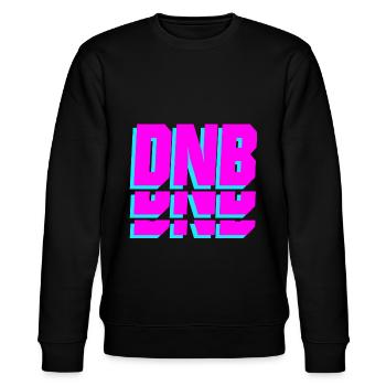 D ́N ́B - DNB - DRUM N'BASS - GIFT - Stanley/Stella CHANGER Unisex Organic Sweatshirt - black - Front - Nik (191cm) & Marisol (170cm)