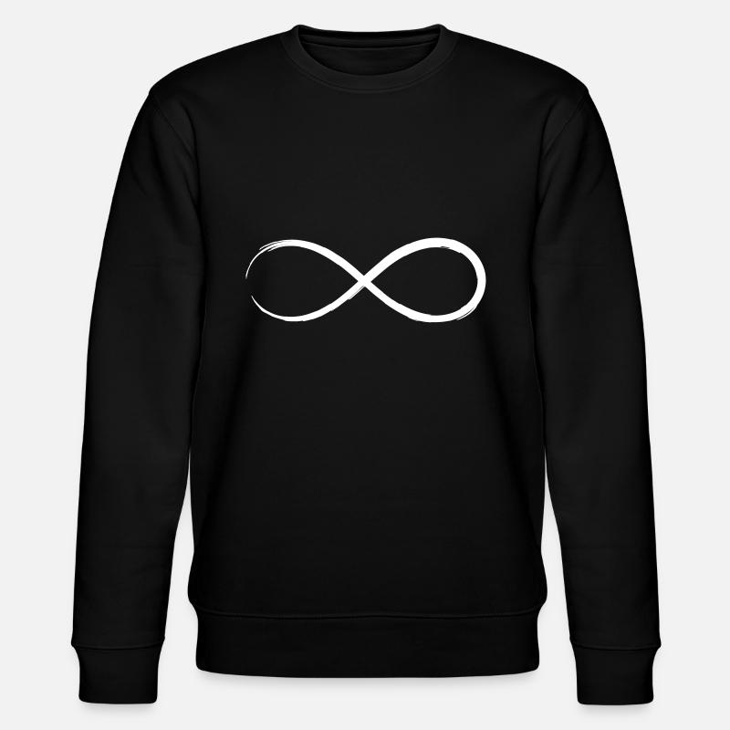 Infinity infinity sign symbol - Stanley/Stella CHANGER Unisex Organic Sweatshirt - black