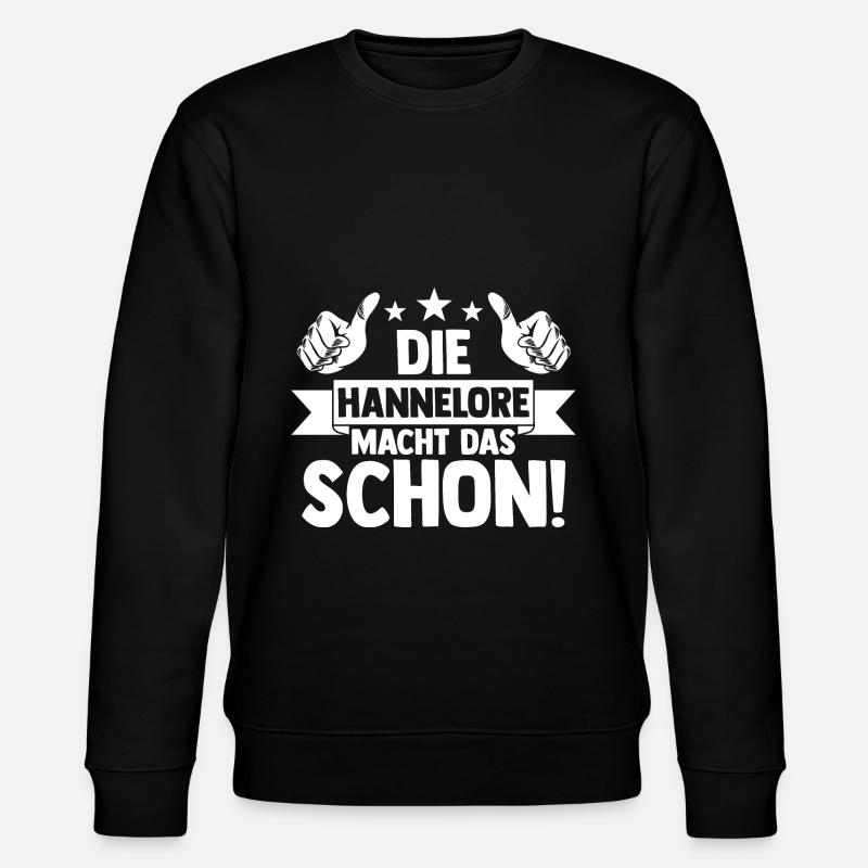 Hannelore - Stanley/Stella Unisex Bio-Sweatshirt CHANGER - Schwarz