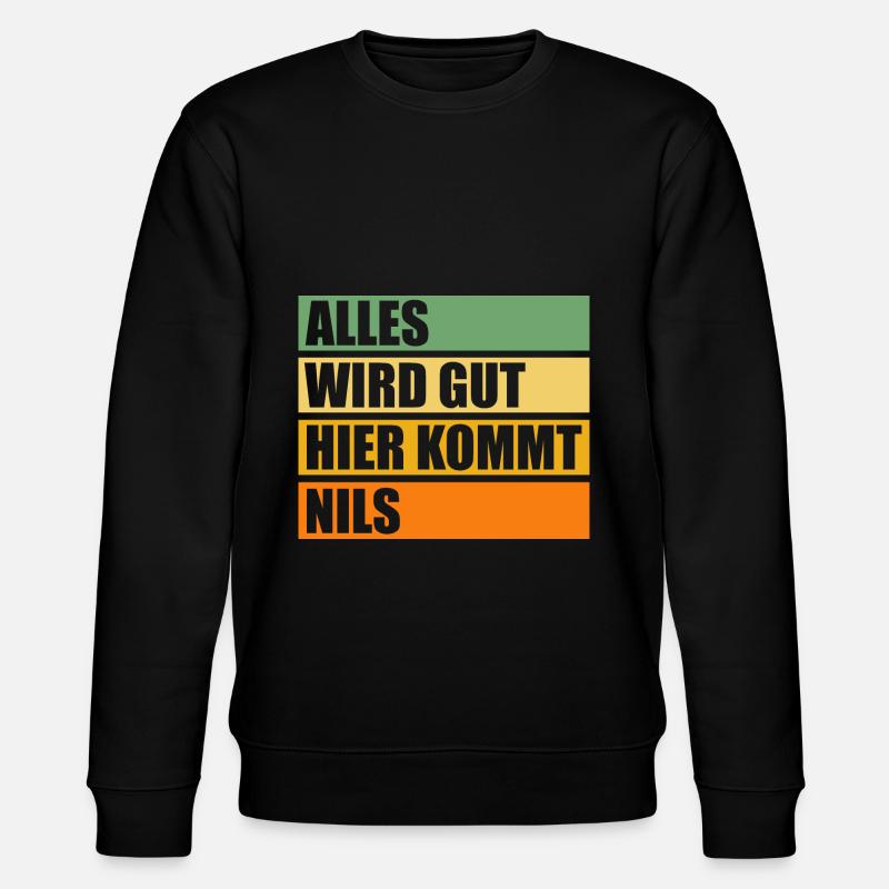 Nils - Stanley/Stella Unisex Bio-Sweatshirt CHANGER  - Schwarz